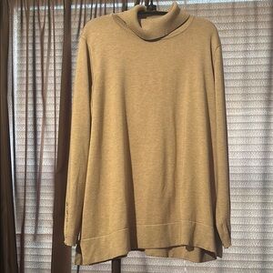 Calvin Klein Tan Turtleneck Sweater Relaxed Fit